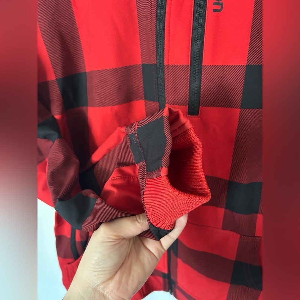 NWOT BURTON Snowboard Coat Mens Plaid Red Insulated Ski Winter Jacket Medium - Picture 5 of 10
